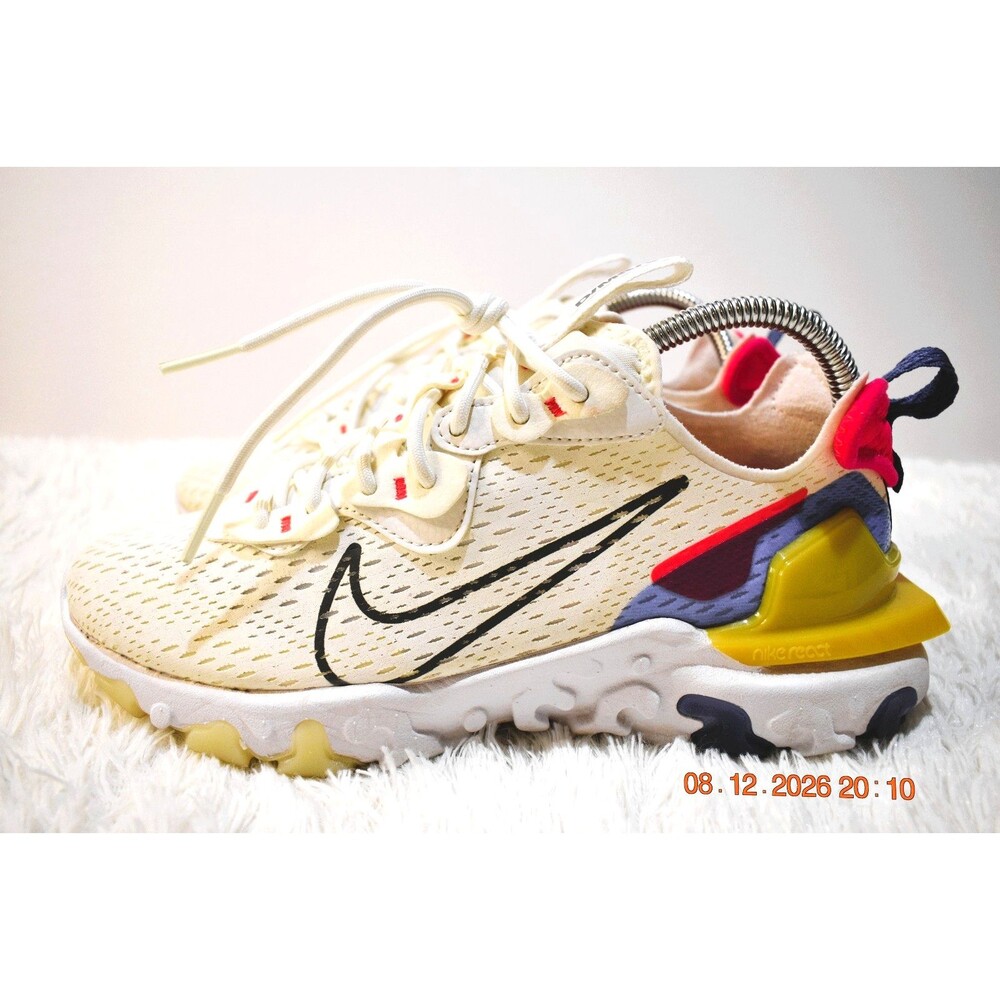 Nike React Vision Sneaker – Cream Multi‑Color - Comfort – Women’s Size 8.5